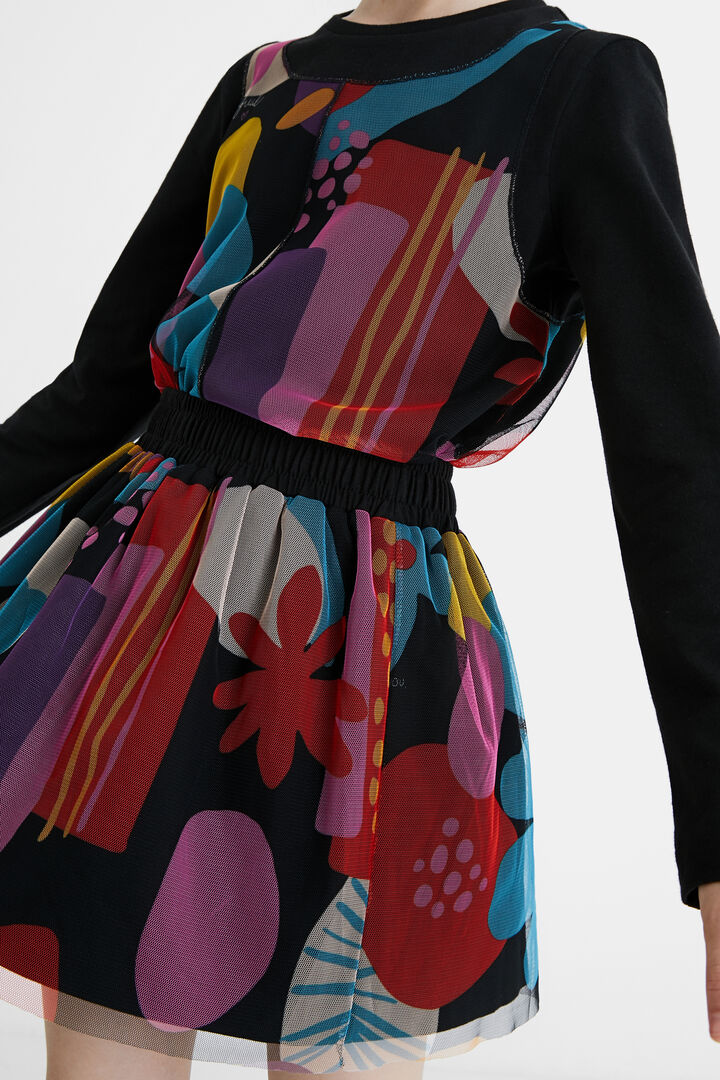 Tulle print skirt | Desigual