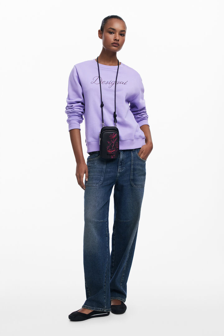 Faux leather phone holder-wallet | Desigual