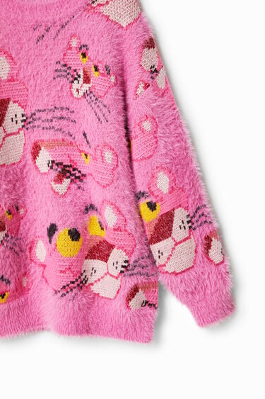 Rózsaszín Párduc pulóver | Desigual