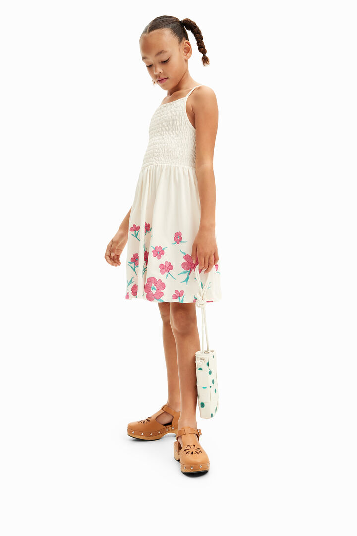 Abito spalline fiori ricamati | Desigual