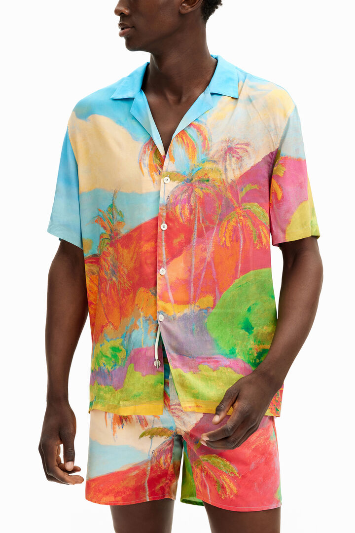 Camisa de manga corta isla tropical | Desigual