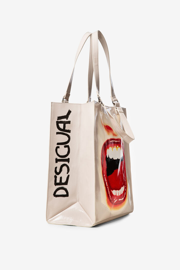 Leather effect bag lips | Desigual