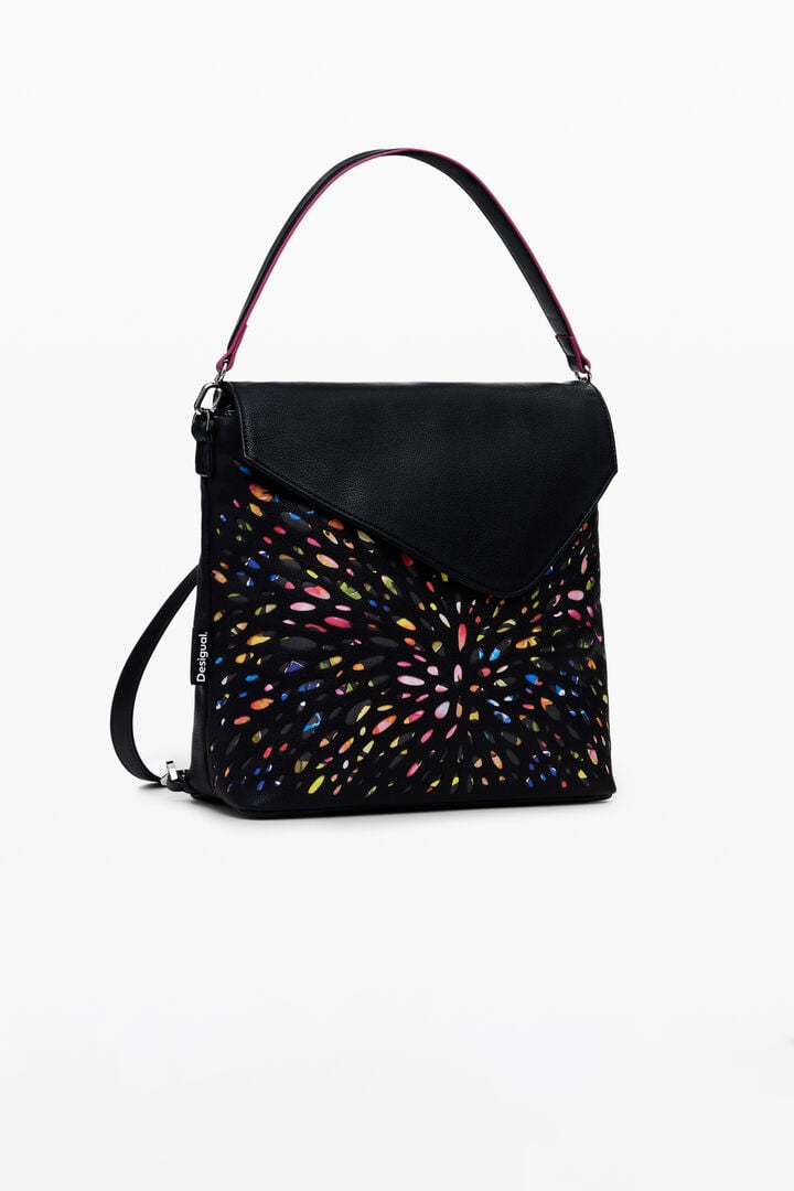 2-in-1 perforated mini backpack | Desigual