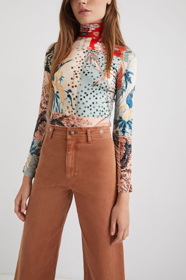 Pantalon wide leg straight | Desigual