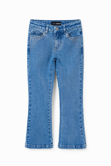Shiny flare jeans | Desigual
