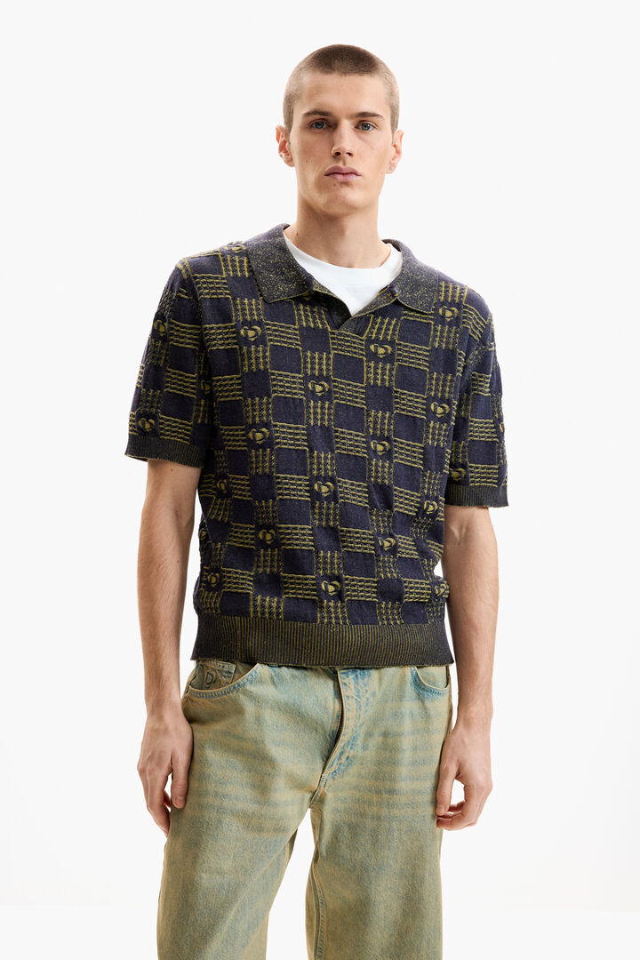 Camiseta polo bicolor