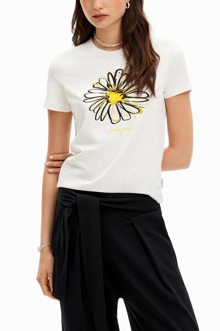 Camiseta ilustraci&oacute;n margarita | Desigual