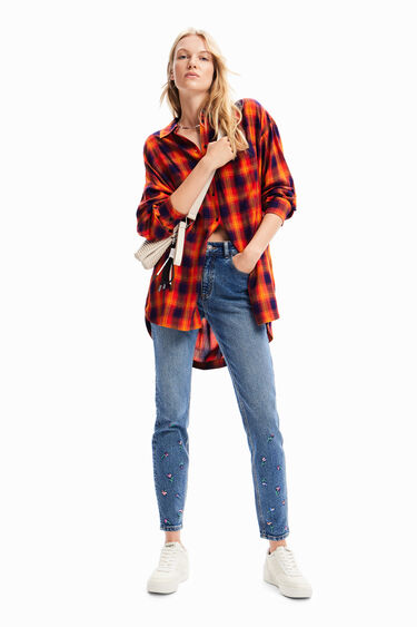 Camisa oversize cuadros | Desigual