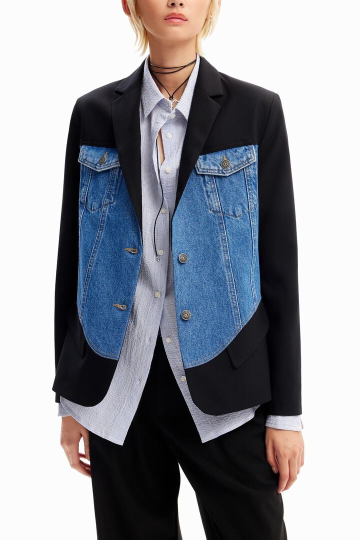 Blazer híbrida trucker | Desigual