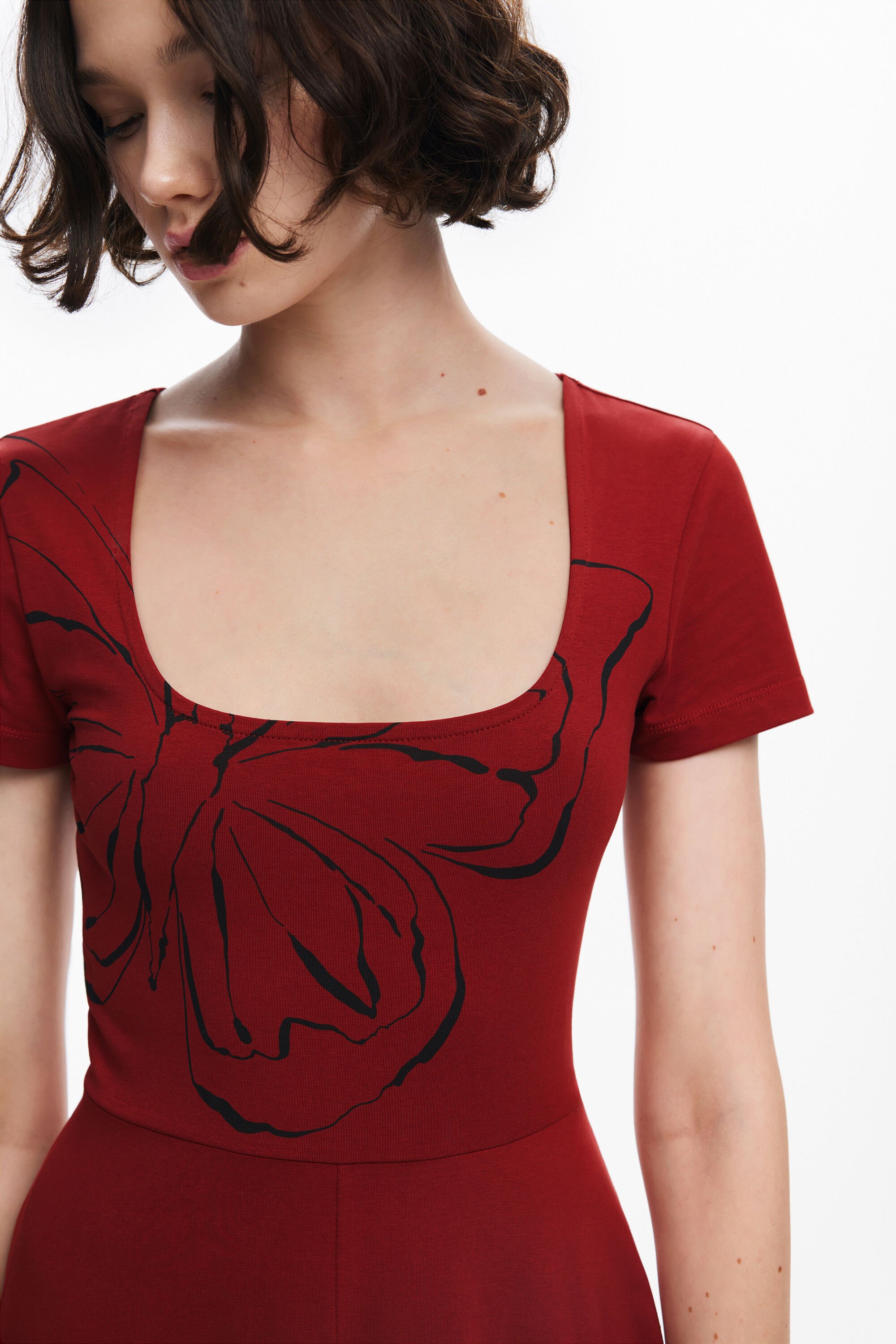 Desigual red dress sale
