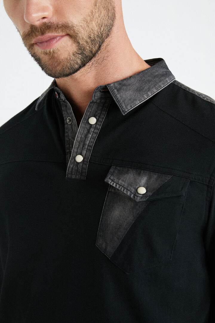 Polo algodón y denim | Desigual