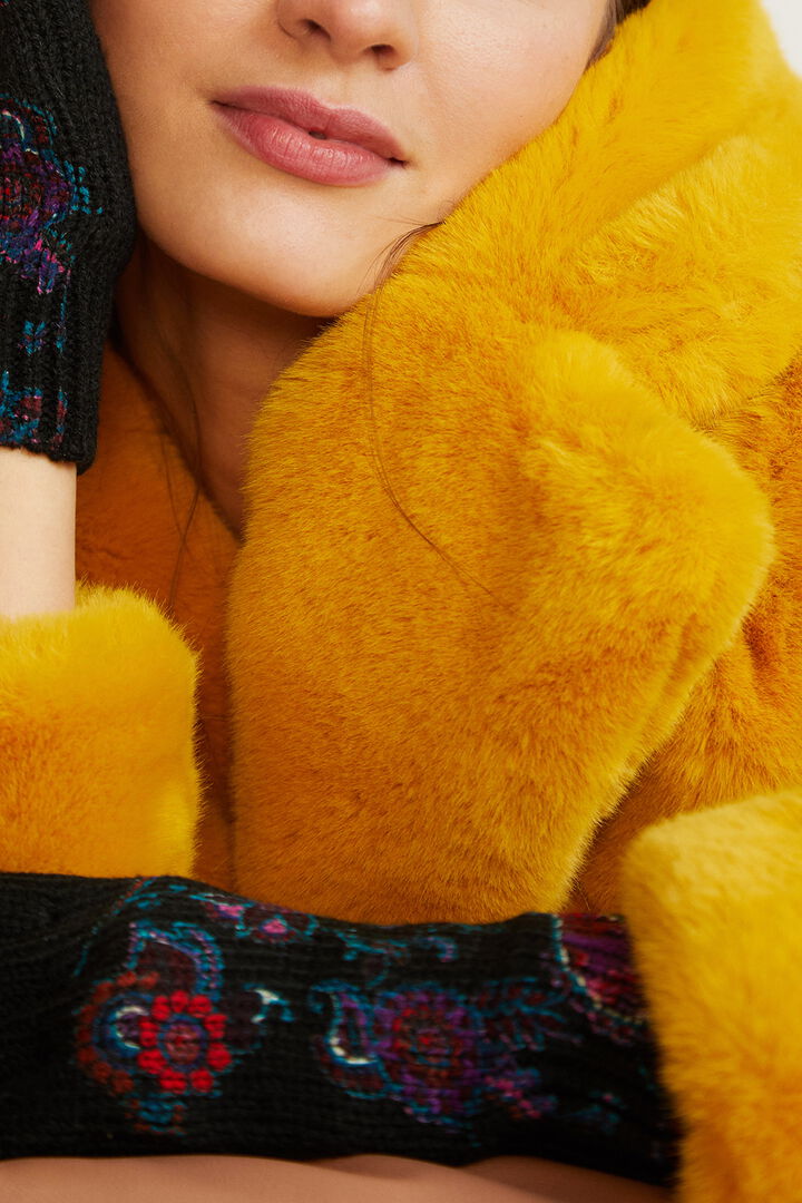 Oversize plush jacket | Desigual