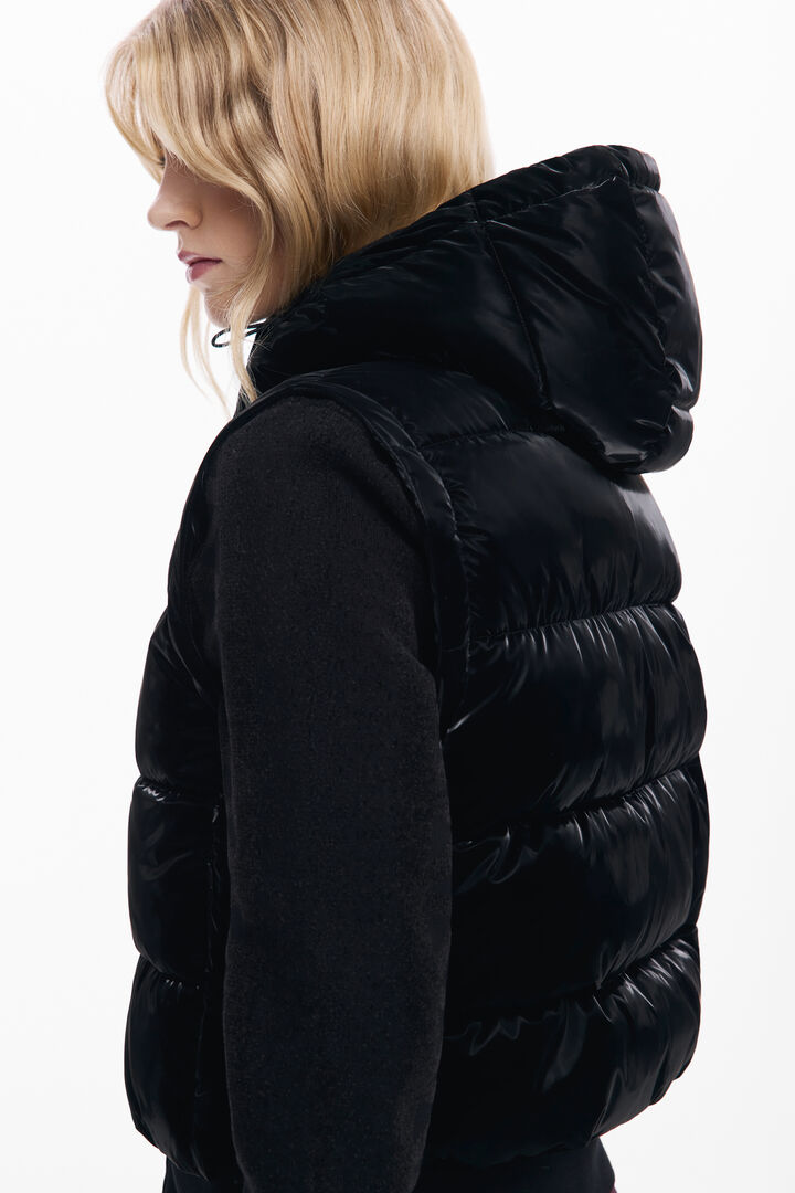 Shiny convertible padded jacket | Desigual