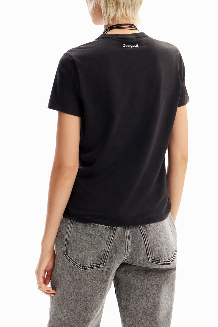 T-shirt strass Love | Desigual