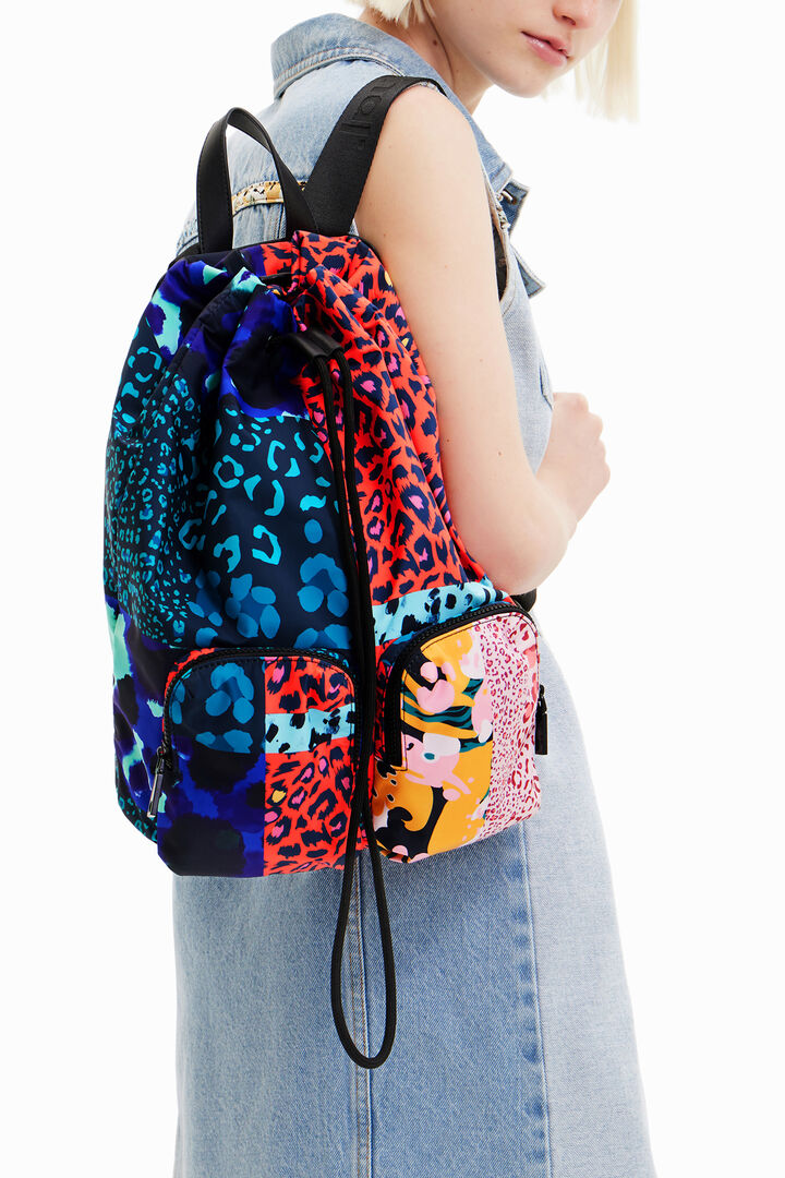 Mochila grande patch animal print | Desigual