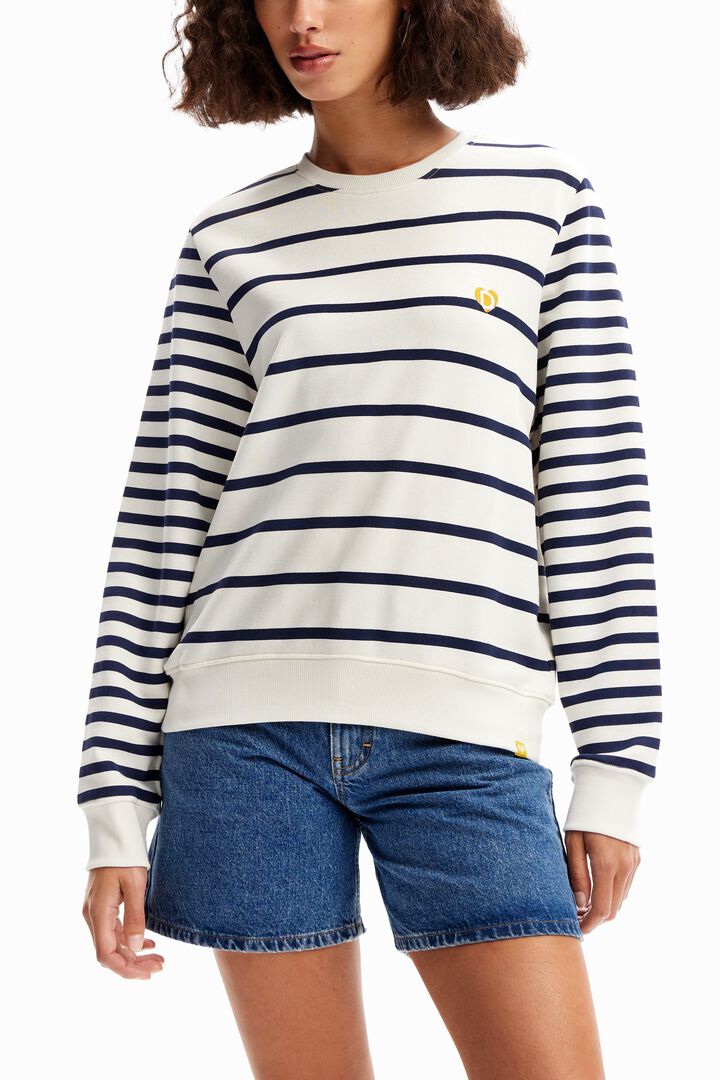 Sudadera rayas imagotipo | Desigual