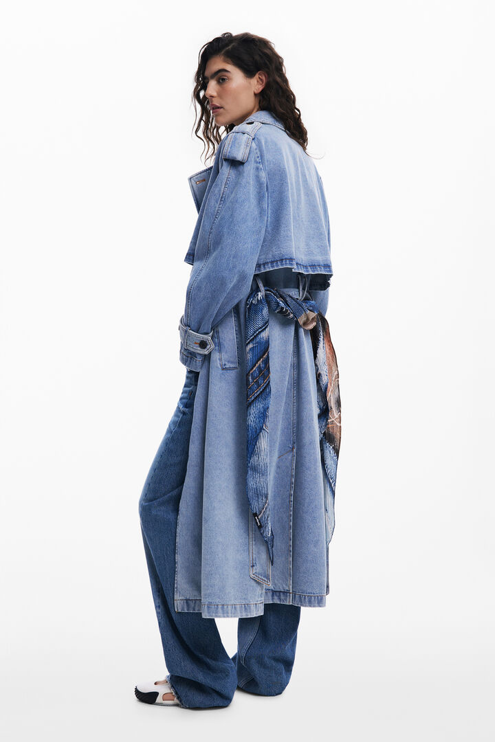 Denim-inspired scarf | Desigual