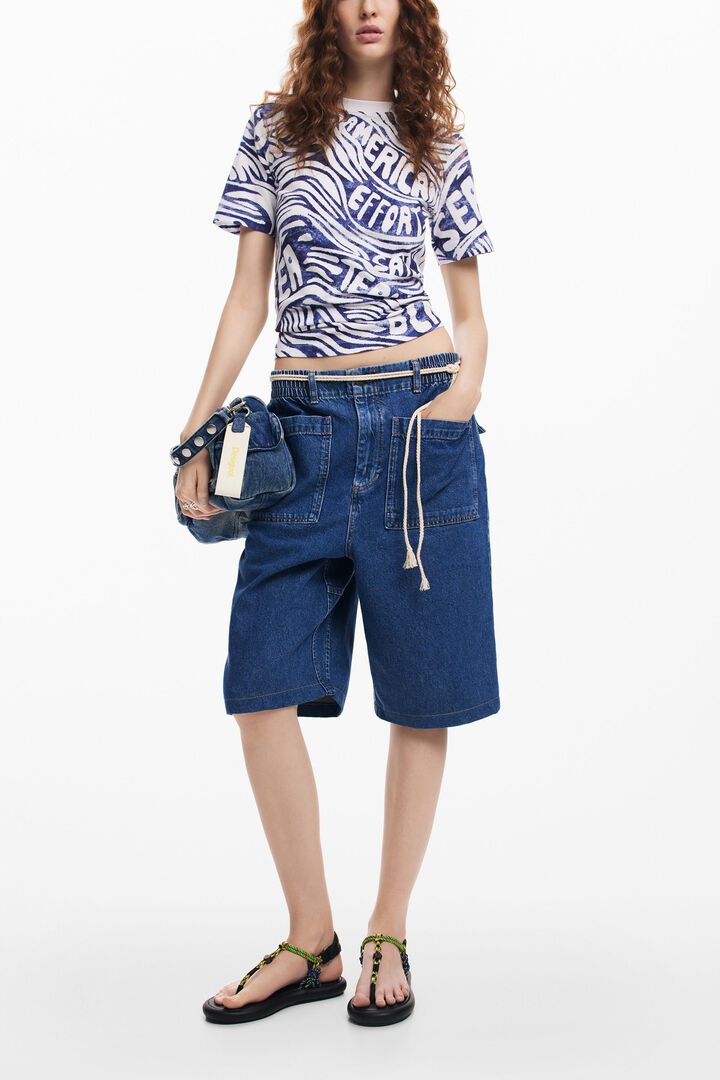 Camiseta azul American Magic | Desigual