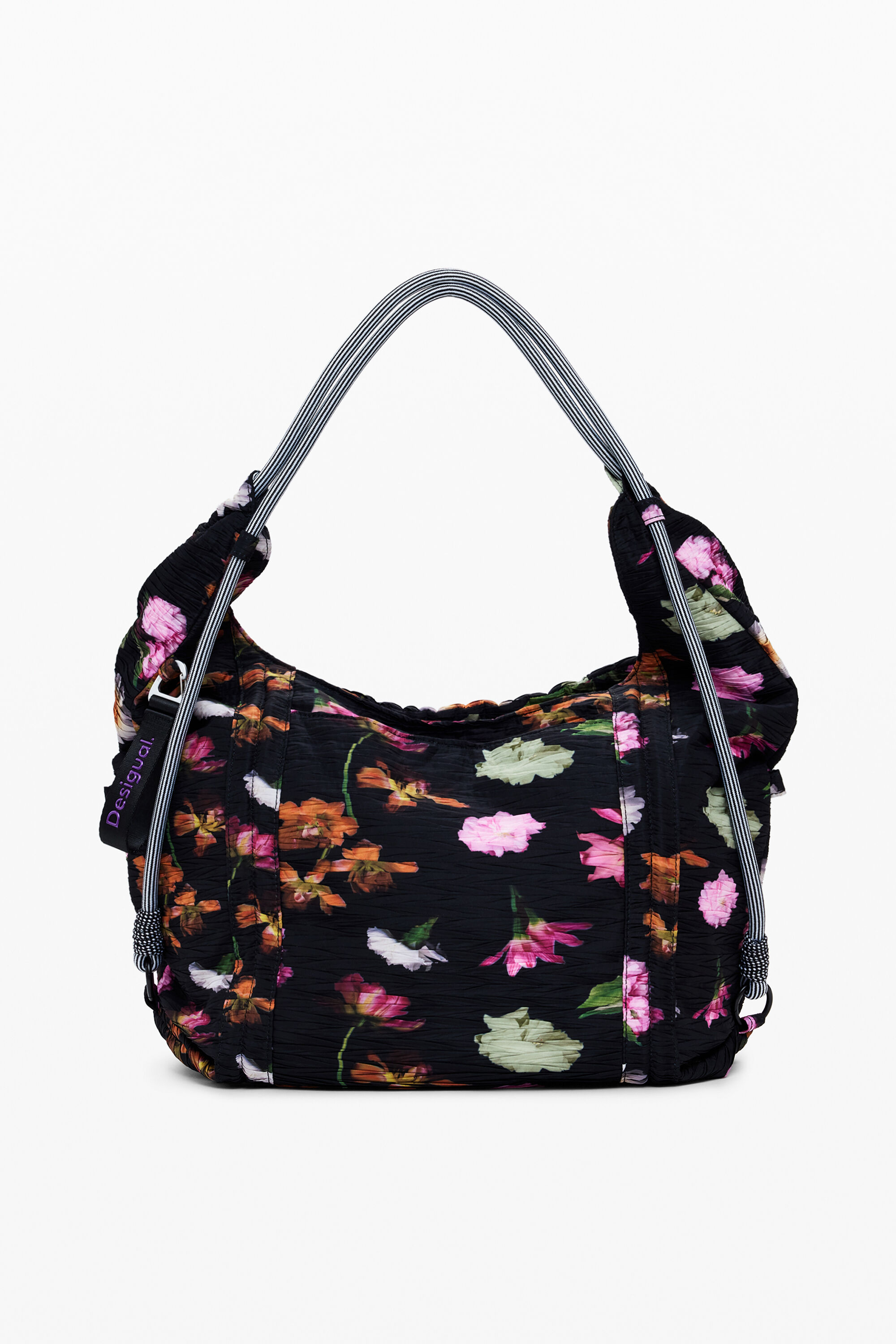 Desigual Adjustable Shopper Bag In Black
