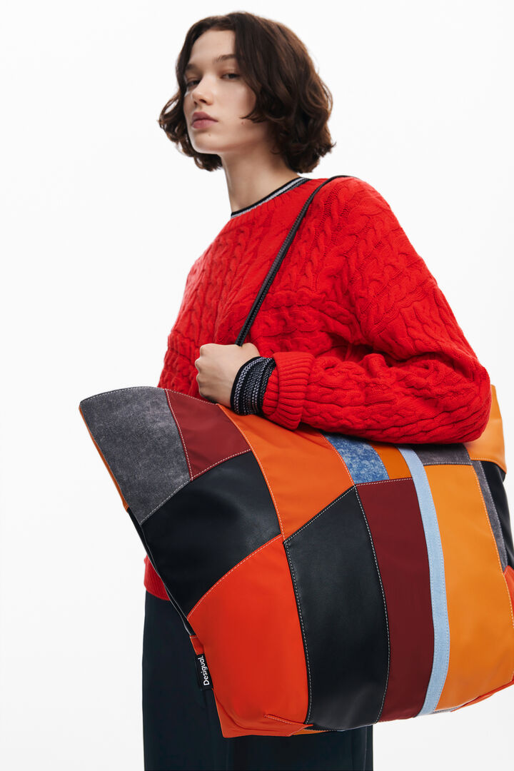 Patch bag Arty with large handles | Desigual