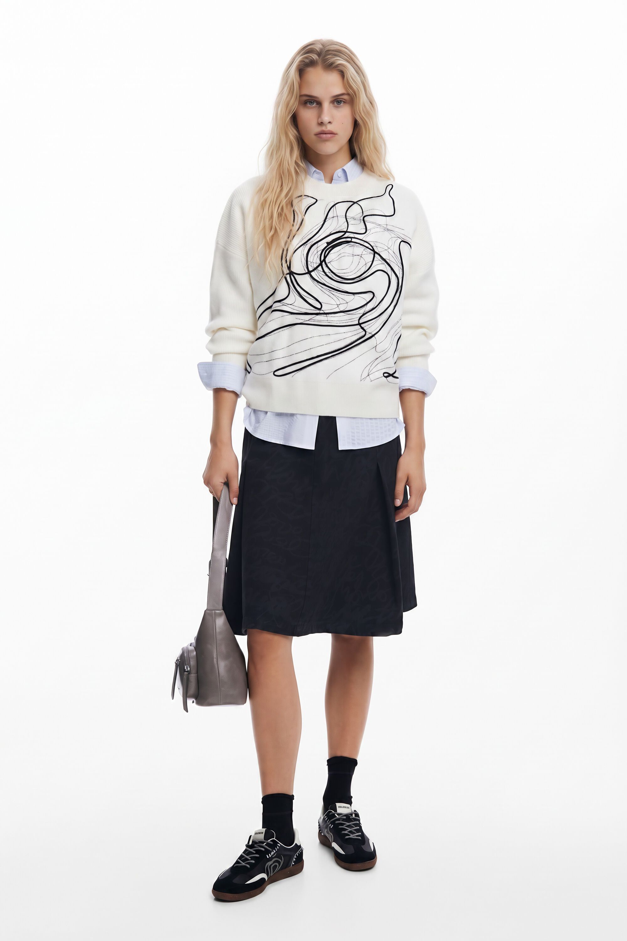 Desigual, Jersey trazos M. Christian Lacroix, Blanco