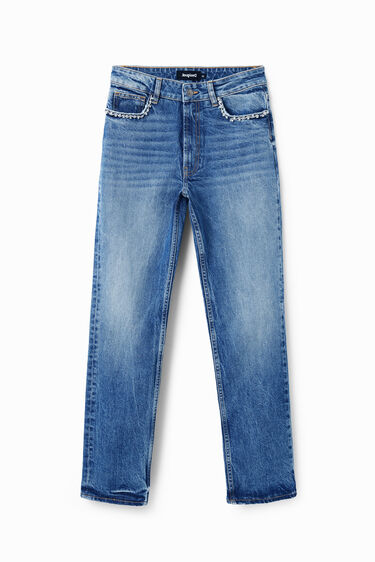 Raven jeans z  okrasnimi kamenčki | Desigual