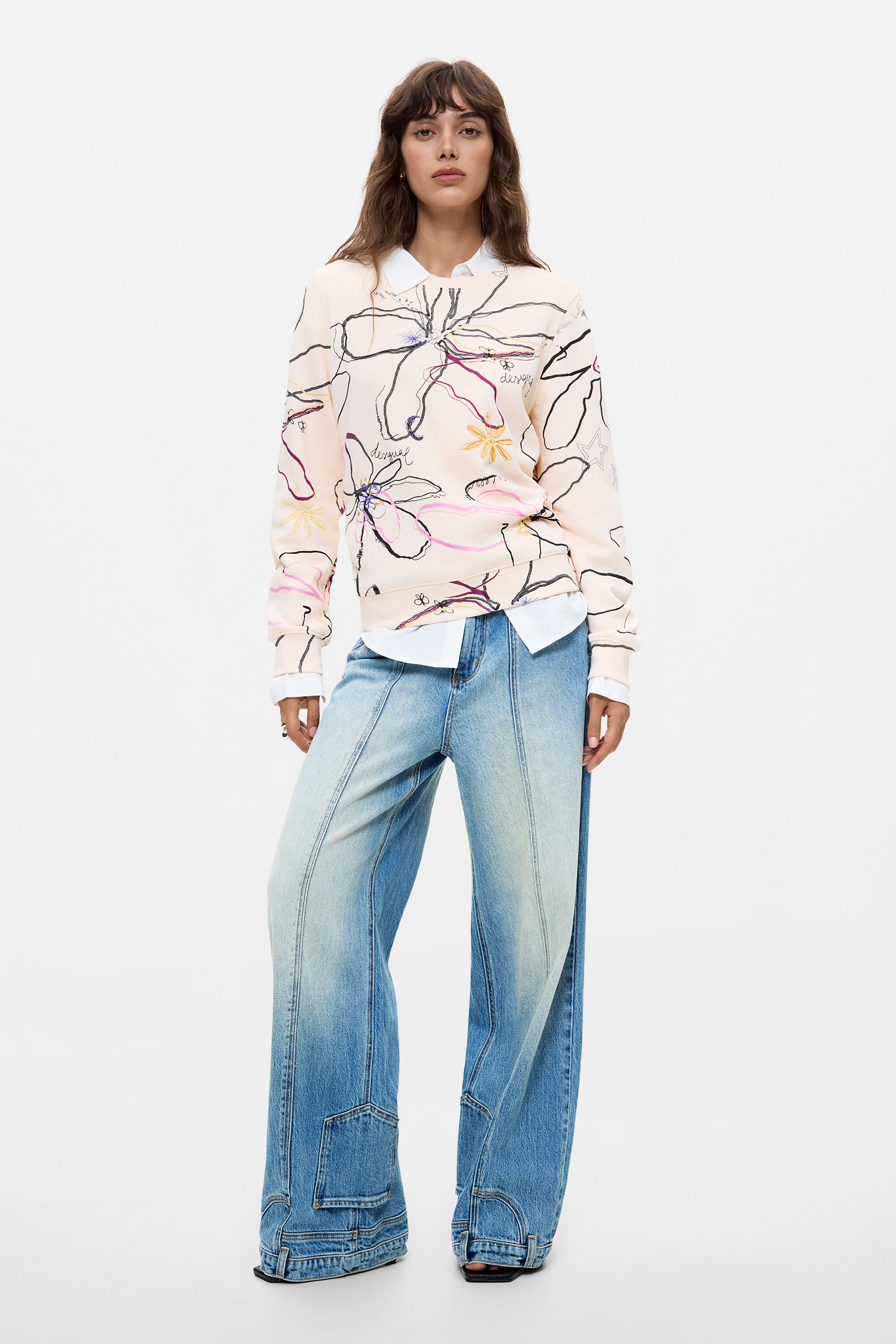Bluza z kwiatowym nadrukiem