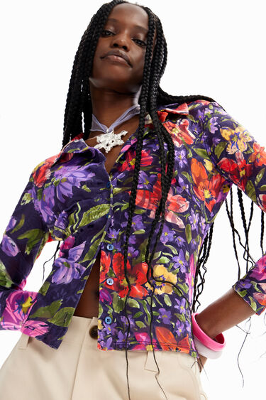 Camisa devoré flors | Desigual