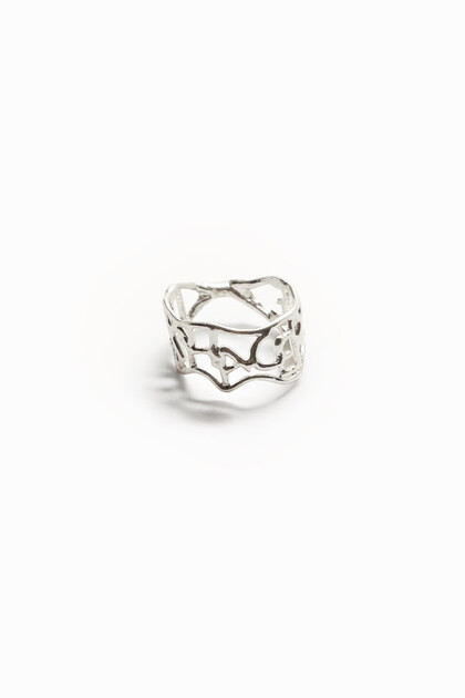 Bague message plaquée argent Zalio