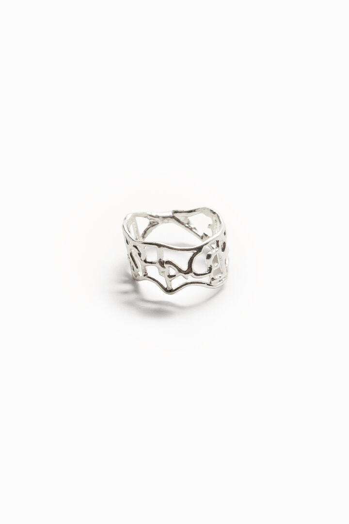 Zalio silver plated message ring