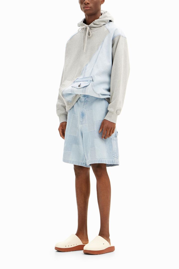 Denim hybrid sweatshirt | Desigual
