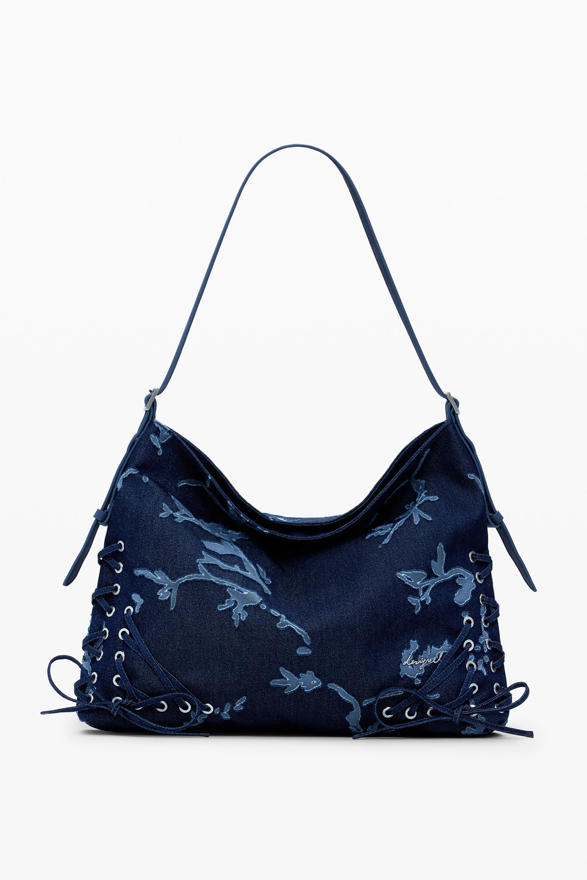 Sac en jean dévoré moyen - Desigual - Modalova