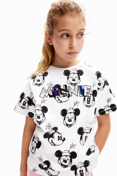 T-shirt Minnie Mouse lantejoulas reversíveis | Desigual