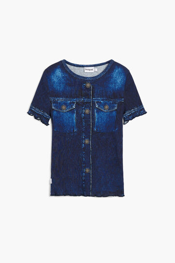 Denim effect T-shirt | Desigual