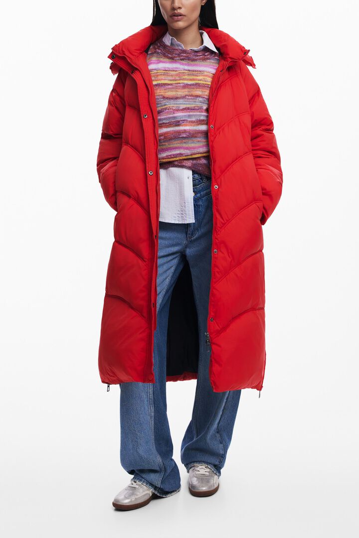 Abric llarg encoixinat | Desigual