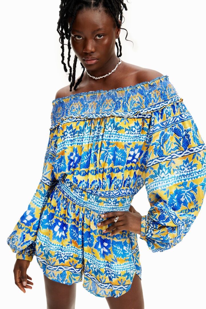 Combinaison courte tutti frutti Stella Jean | Desigual