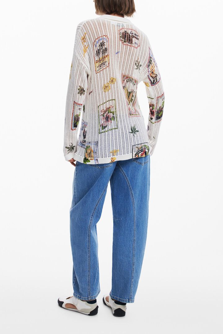 Stamp cardigan