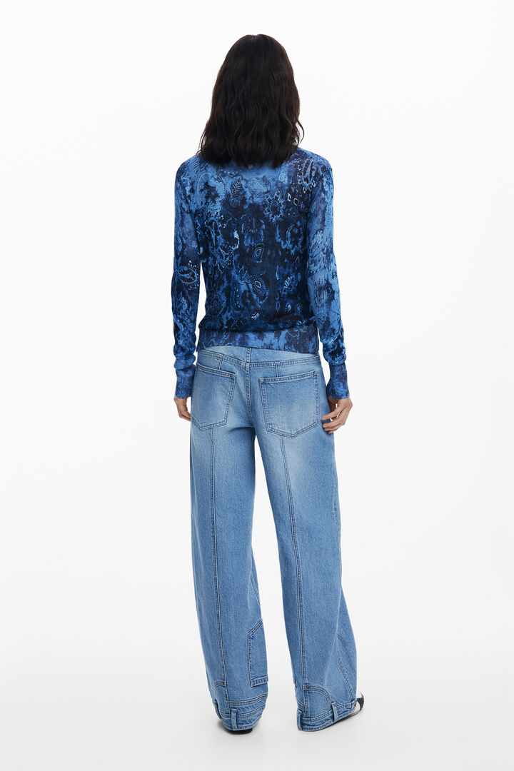 Shiny button sweater | Desigual