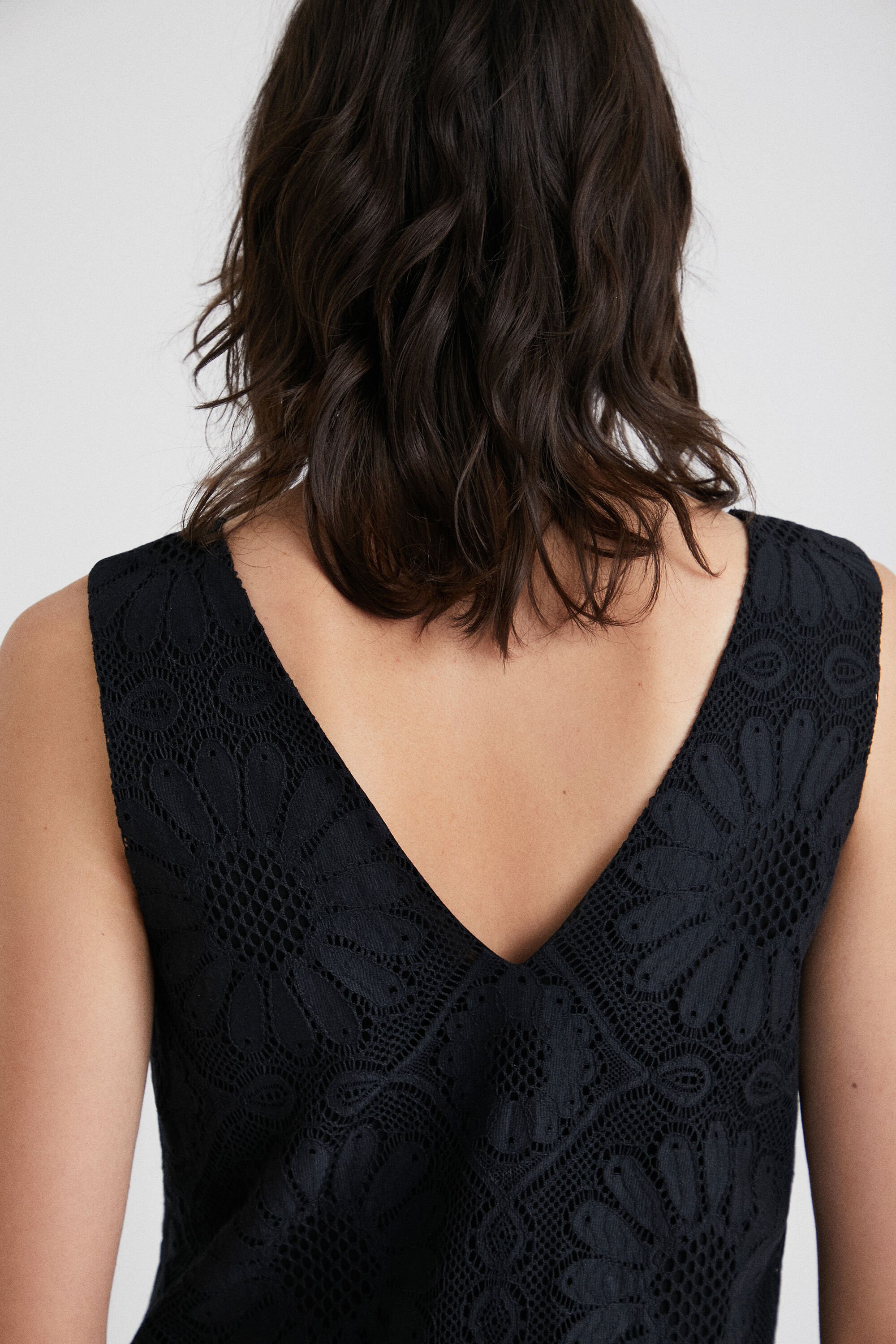 Desigual black store lace dress