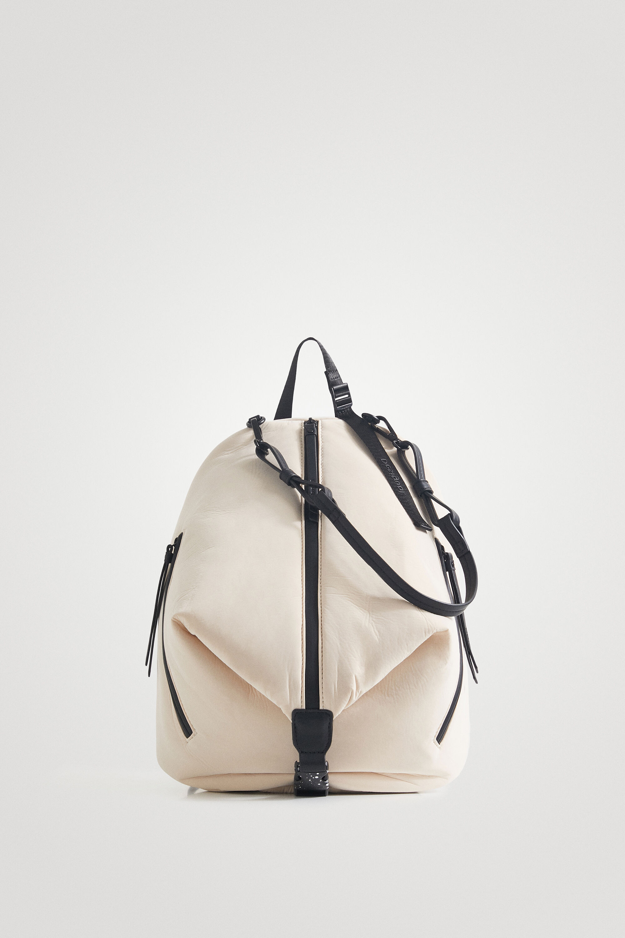 Desigual Multiposition Soft Backpack In White