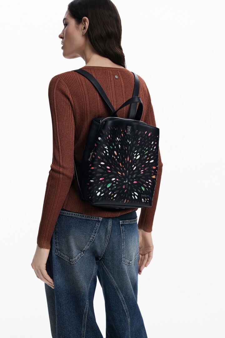 Mini perforated backpack | Desigual