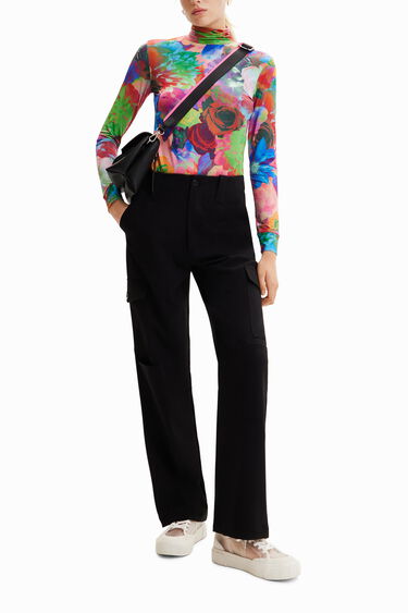 Slim floral T-shirt | Desigual