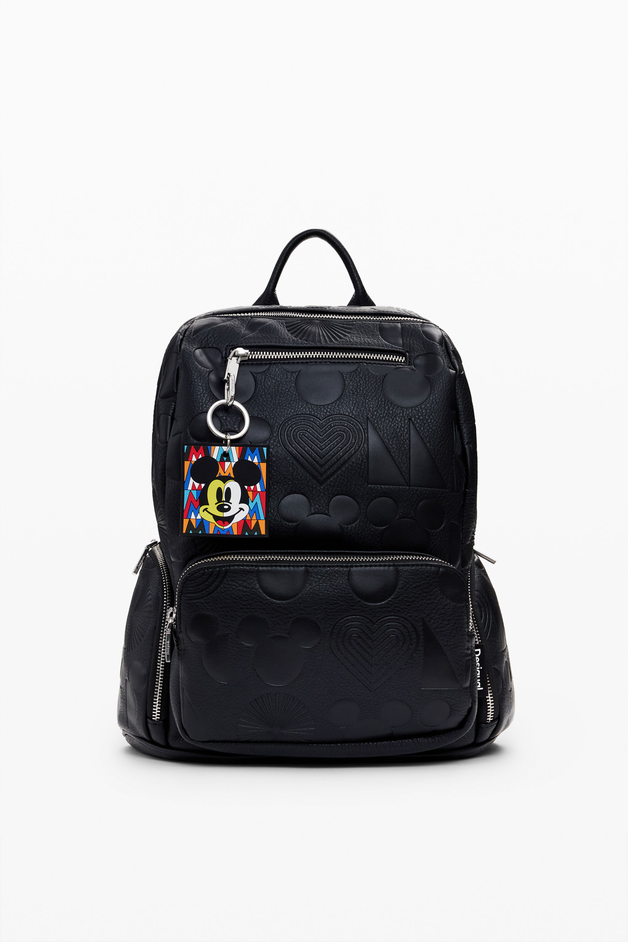 Shop Desigual Mickey Mouse™ Embossed Backpack In Black