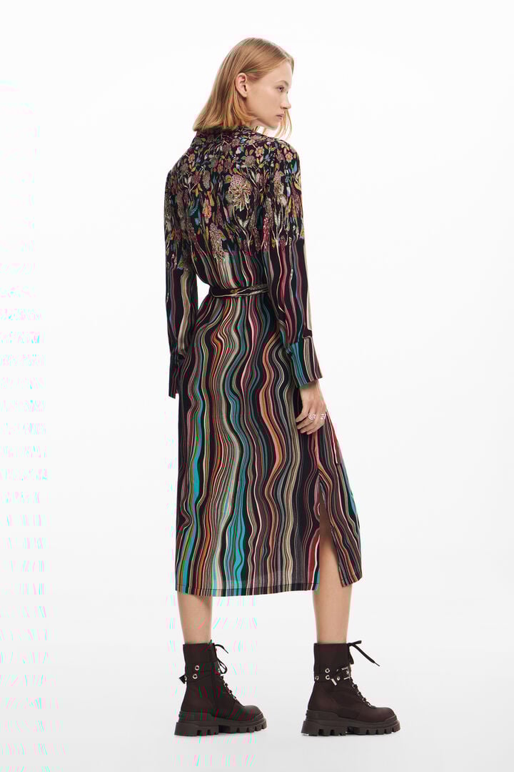 Vestido midi camisero | Desigual