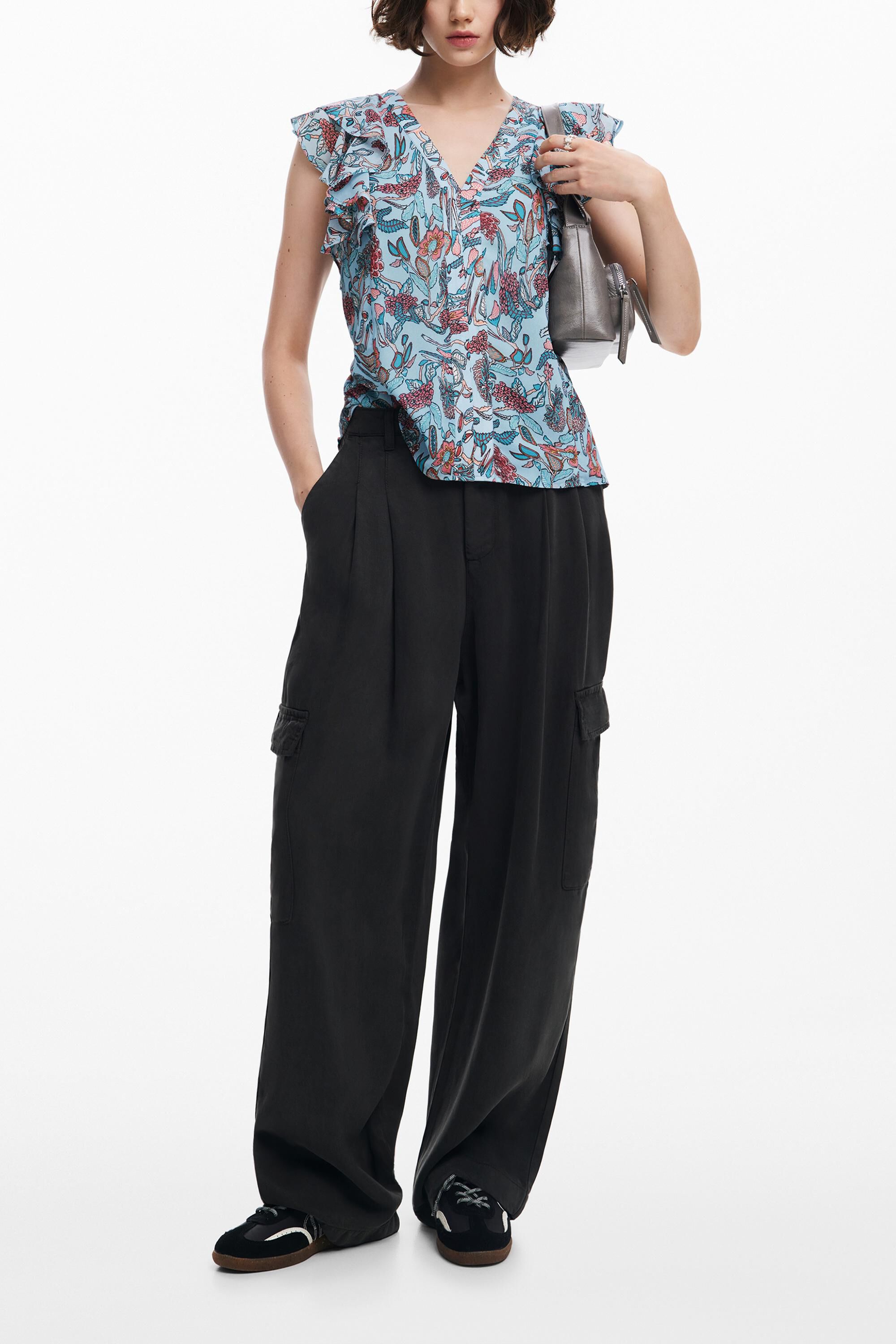 Desigual Blouse In Blue