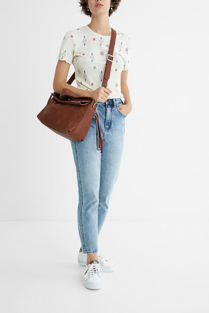 Camiseta viscosa estampado boho | Desigual