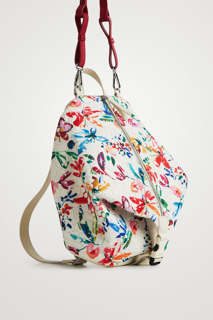 Small multiposition backpack with lace | Desigual