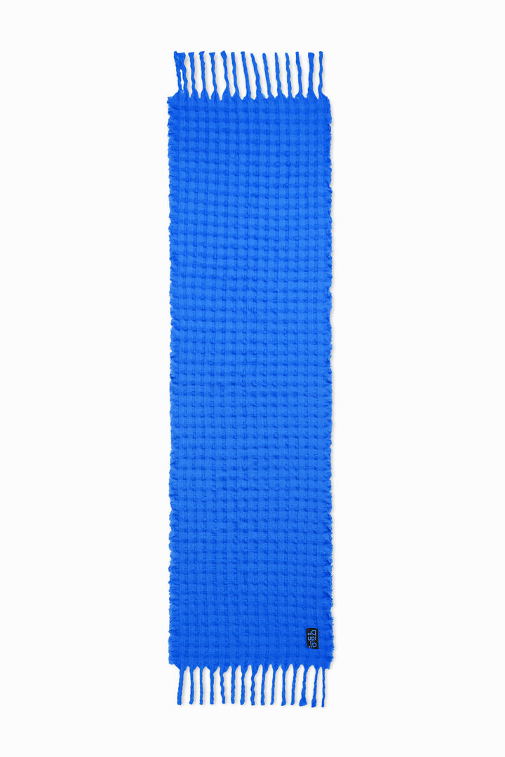 ワッフル織り マフラー