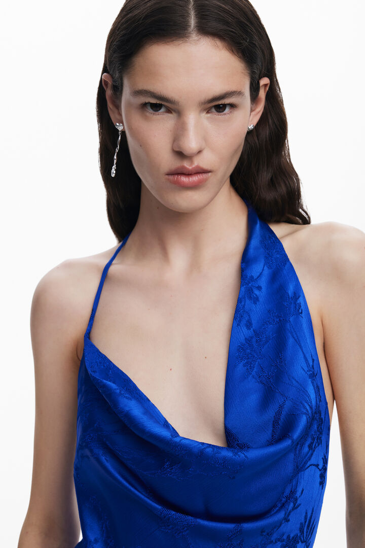 Asymmetric Wide Leg Fluid Jumpsuit | Desigual