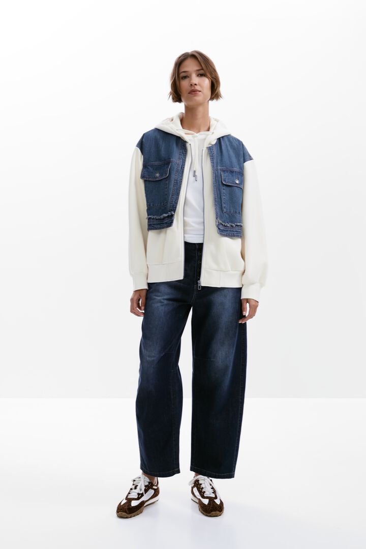 Kombiniertes Denim-Sweatshirt | Desigual